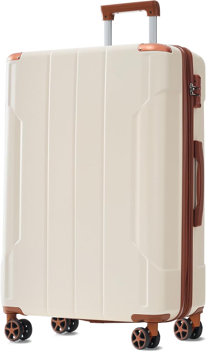 Merax 24 Inch Expandable Checked Luggage, Hardshell ABS Medium Suitcase by Merax