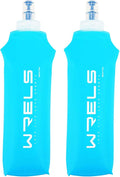 Folding Soft Flask Portable Collapsible Running Lightweight Water Bottle by WRELS