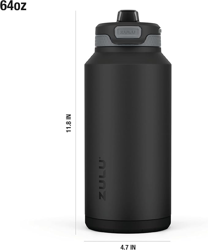 ZULU Powerfill Pro 64oz Half Gallon Stainless Steel Water Bottle - Image 4