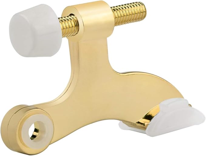 HOMOTEK 24 Pack Hinge Pin Bright Brass Door Stopper, Adjustable Deluxe Heavy by HOMOTEK