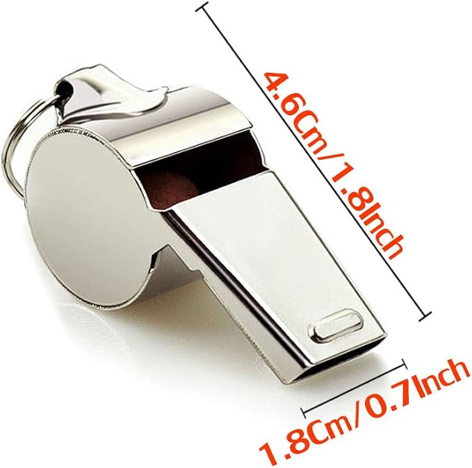 Whistle, 2 Pack Stainless Steel Sports Whistles - Image 3