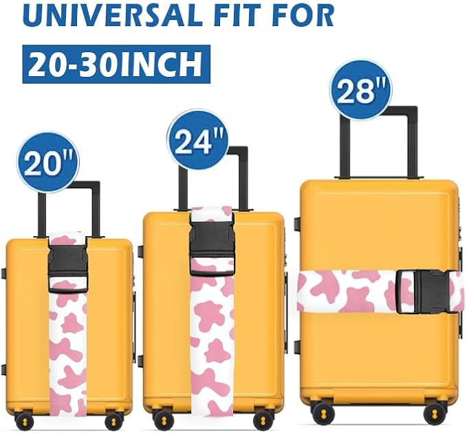 Luggage Straps for Suitcases Travel Belt Accessories, Cute Suitcase Strap - Image 3