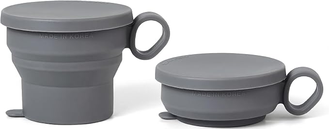 carrotez 2 pack Mini Silicone Collapsible Travel Cup by Carrotez