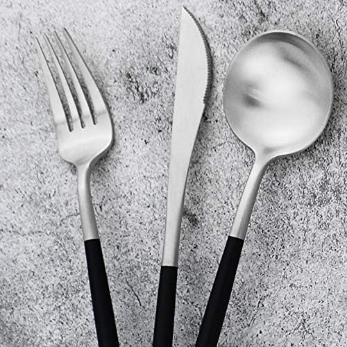 Gugrida 20-Piece 18/10 Stainless Steel Flatware Silverware, Luxury Dinnerware - Image 8
