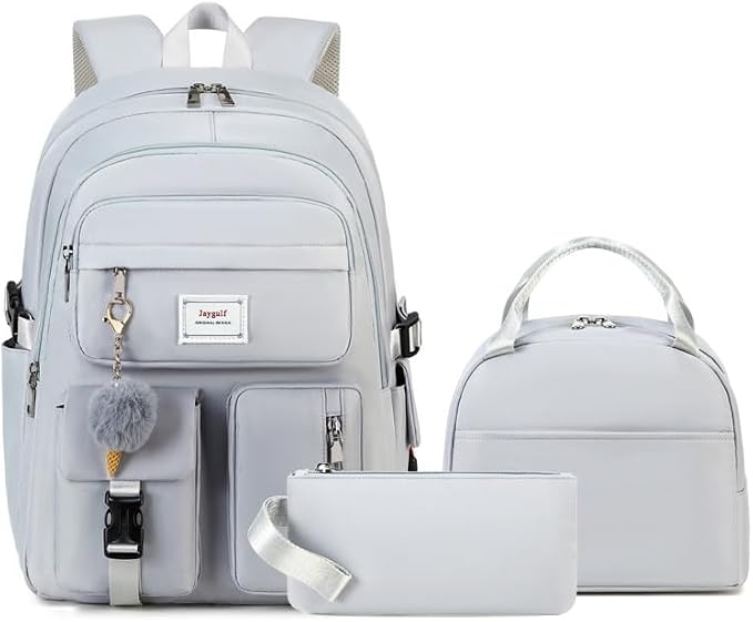 Girls Backpack Stylish Schoolbag Set by Jaygulf