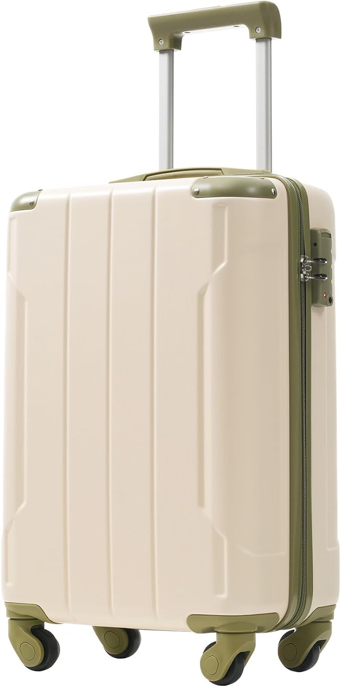 Merax 20 Inch Carry On Luggage Airline Approved, Hardshell ABS Suitcase by Merax
