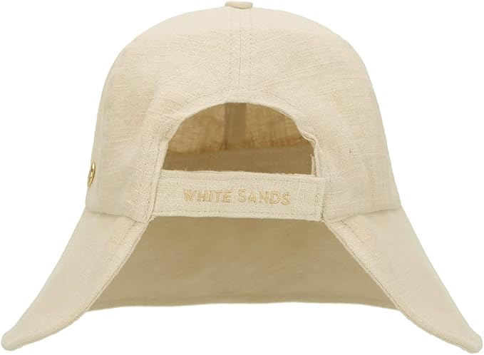 Linen Victorian Bonnet Hat Sun Cap, Foldable Summer Visor | New Katy - Image 6