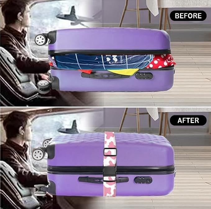 Luggage Straps for Suitcases Travel Belt Accessories, Cute Suitcase Strap - Image 4