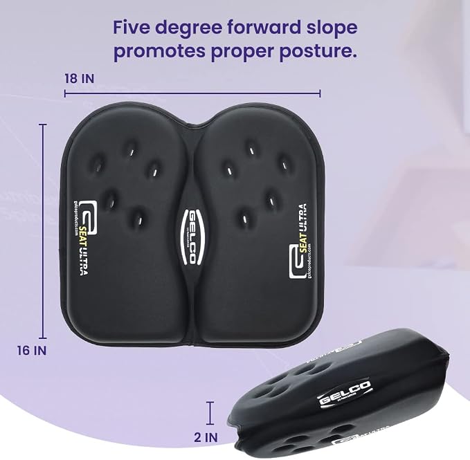 GSeat Ultra Orthopedic Gel and Foam Seat Cushion - Image 4