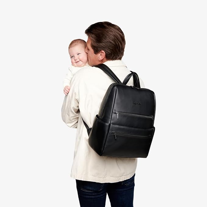 Itzy Ritzy Eras Diaper Bag Backpack – Large Capacity Sleek Daddy Diaper Bag - Image 2