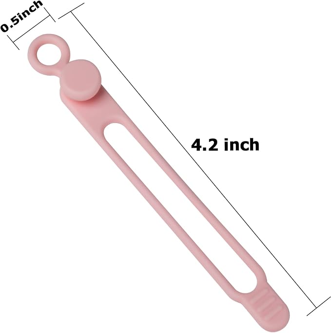 Nearockle 16Pcs Silicone Cable Straps Wire Organizer - Image 2