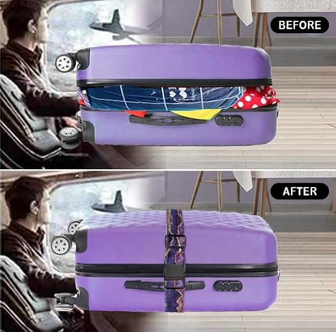 Luggage Straps for Suitcases Travel Belt Accessories, Cute Suitcase Strap - Image 4