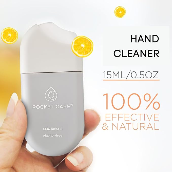 POCKET CARE | 3 Pack Orange Hand Sanitizer Spray 15 ml - Image 2