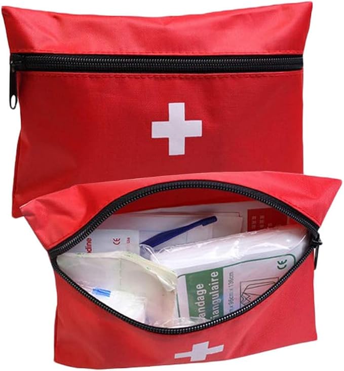 AOUTACC 6 Pack Empty First Aid Bag, Mini Travel Empty First Aid Kit Pouch Bag - Image 2