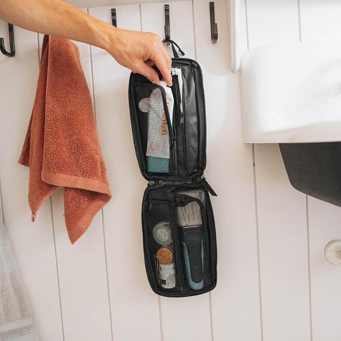 Gravel Hanging Toiletry Bag – Compact, Water-Resistant Travel Dopp Kit - Image 8