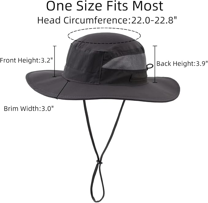 Connectyle Women's UPF 50+ Sun Hat UV Protection Wide Brim Bucket Hat Summer - Image 3