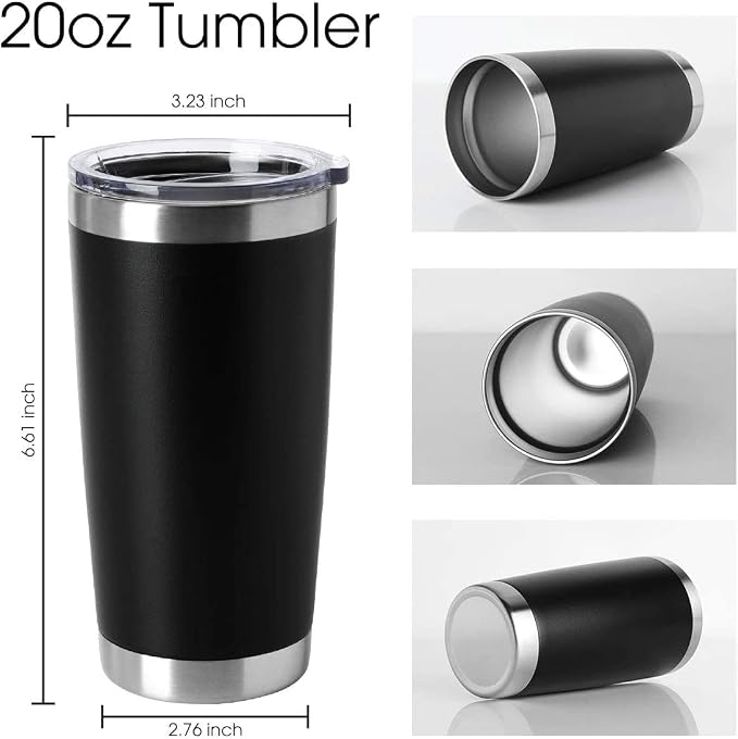 HASLE OUTFITTERS 20oz Tumblers Stainless Steel Mugs - Image 2