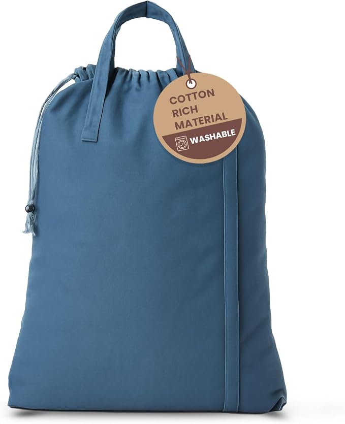 LFH Home Cotton Canvas Large Laundry Bag by LFHHomePrivateLimited