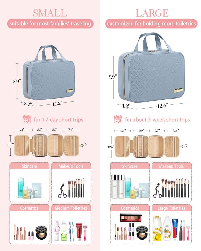 HOTOR Travel Toiletry Bag w/Hanging Hook - Image 3