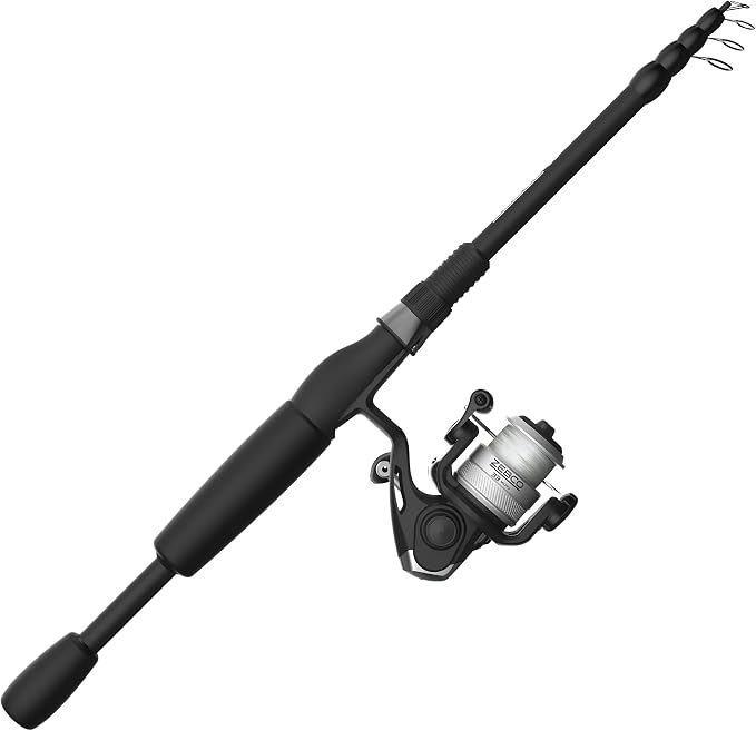 Zebco 33 Spinning Reel and Telescopic Fishing Rod Combo by Zebco