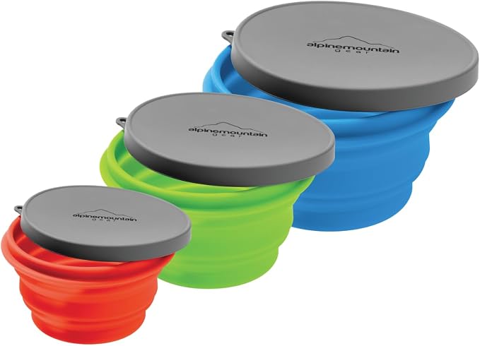 Collapsible Silicone Bowl with Lid - Image 5
