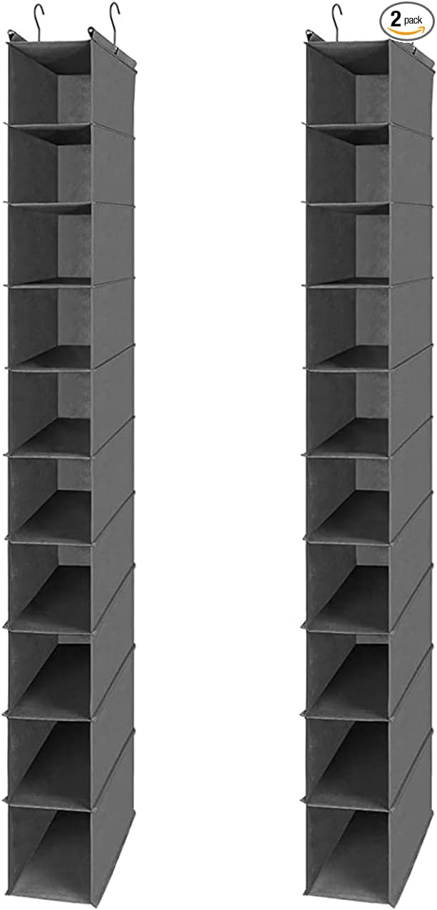 MAX Houser 10-Shelf Hanging Shoe Shelf Organizer, Hanging Shoe Storage by MAXHouser