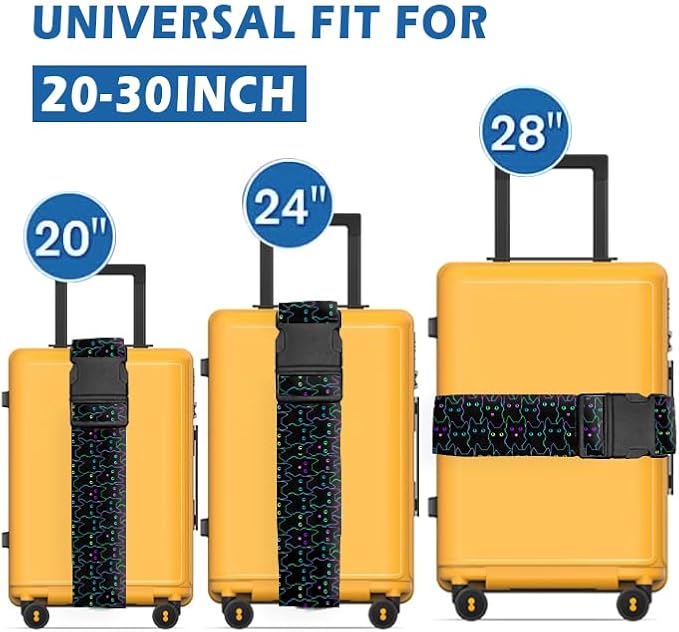 Luggage Straps for Suitcases Travel Belt Accessories, Cute Suitcase Strap - Image 2