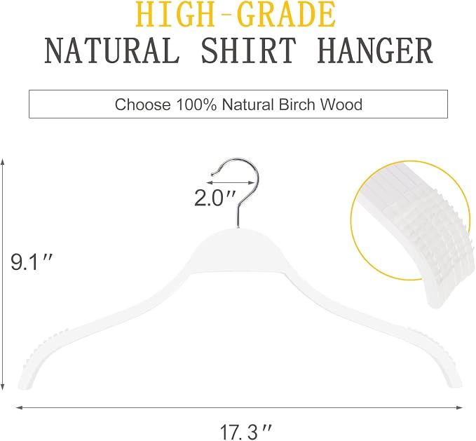 TOPIA HANGER Slim Wooden Hangers - Image 2