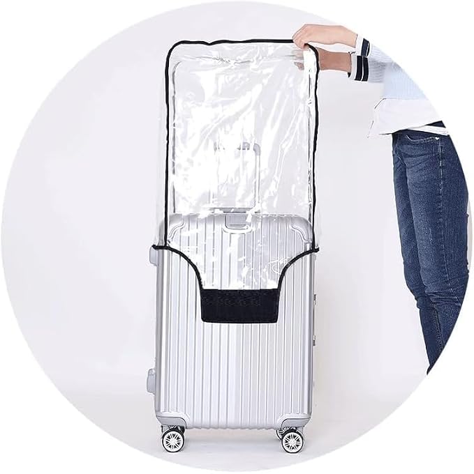 2pcs Clear PVC Suitcase Covers Protectors Transparent Luggage Cover Waterproof - Image 6