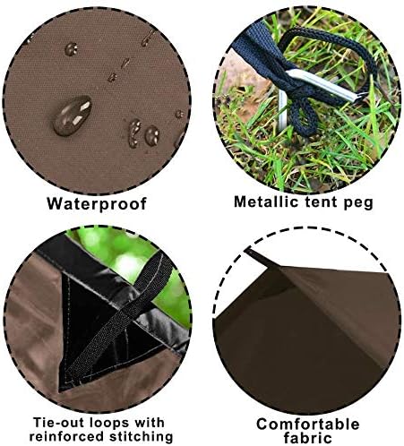 KALINCO Waterproof Camping Tarp Tent Hammock Rain Fly, Mutifunctional Tent - Image 3