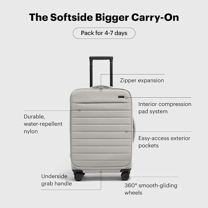 Away Softside Bigger Carry-On Suitcase, 23 Inch Lightweight, Expandable - Image 5