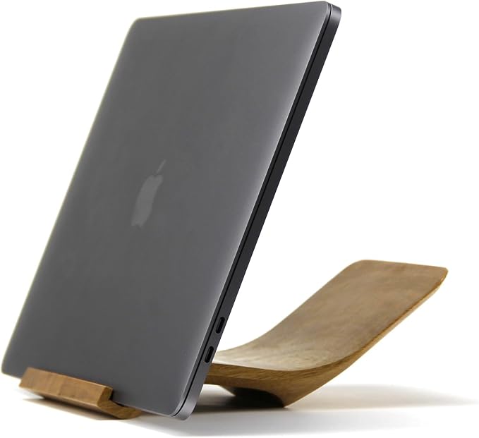 XDK Wood Laptop Stand for Desk, Ergonomic Height Riser for Notebook Computer up - Image 5