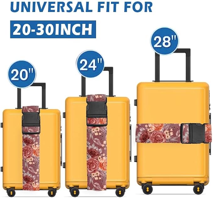 Luggage Straps for Suitcases Travel Belt Accessories, Cute Suitcase Strap - Image 2