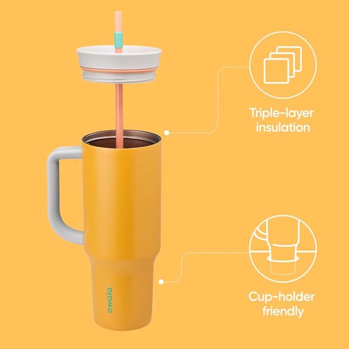 Owala Stainless Steel Triple Layer Insulated Travel Tumbler - Image 2