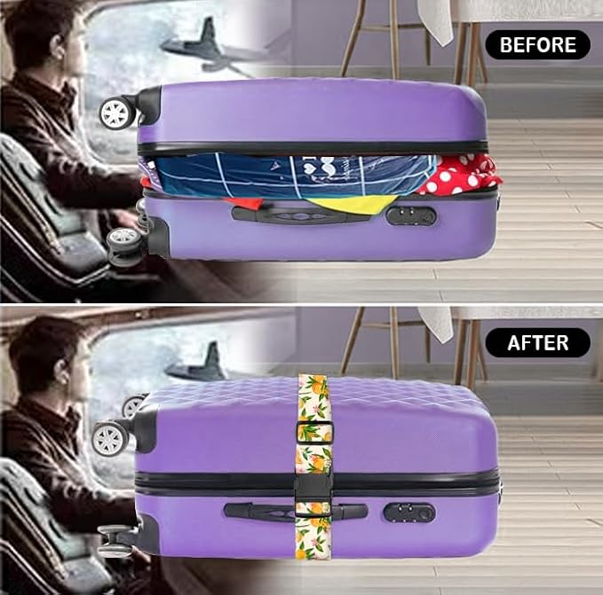 Luggage Straps for Suitcases Travel Belt Accessories, Cute Suitcase Strap - Image 3