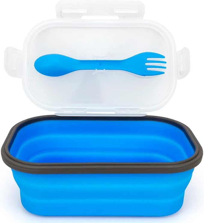 Collapsible Lunch Box Containers, Silicone Bento Box by Lunbengo