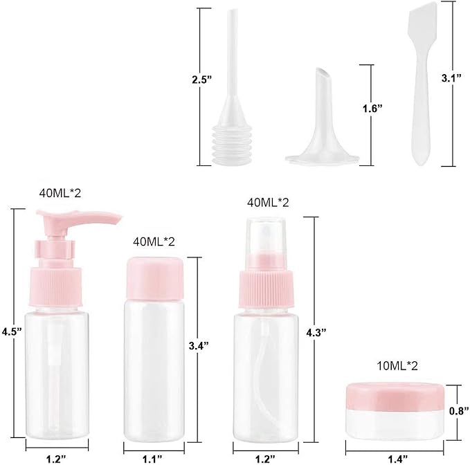 Vitog Travel Bottles Kit, TSA Approved Leak Proof Portable Toiletry Containers - Image 2