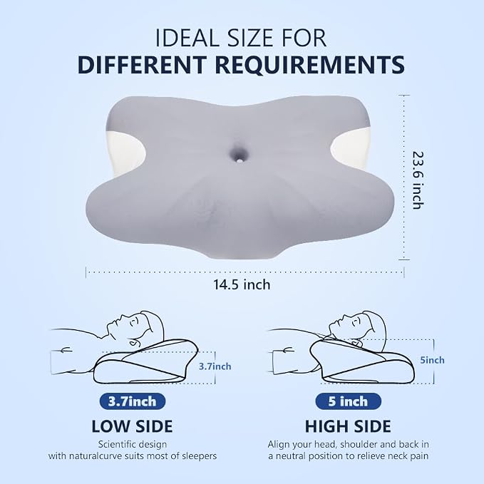 Cervical Pillow for Neck Pain Relief, Ergonomic Neck Pillow for Sleeping - Image 6