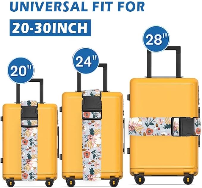 Luggage Straps for Suitcases Travel Belt Accessories, Cute Suitcase Strap - Image 3