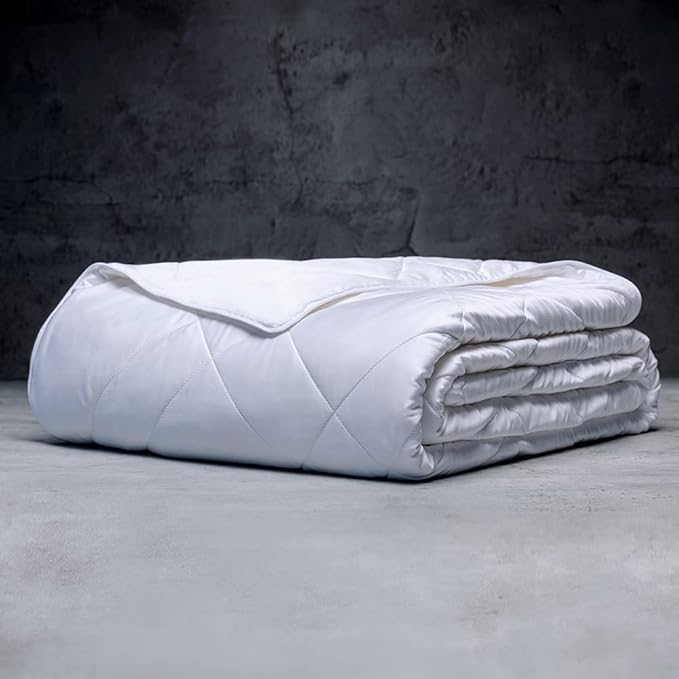 LUXOME Lightweight Blanket | 100% Rayon from Bamboo Fabric & Fill | Full/Queen by LUXOME