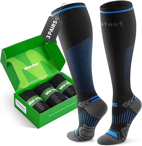 Compression Socks for Women Men 3 Pairs, Compression Stockings, Fragrance by Wakefeet