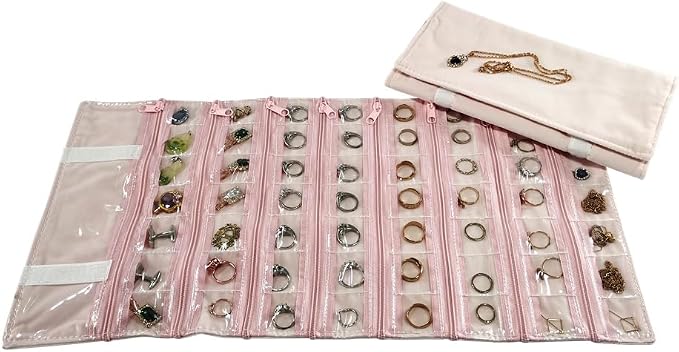 Travel Jewelry Roll Bag Portable Organizer Pouch by SCIKHEFT