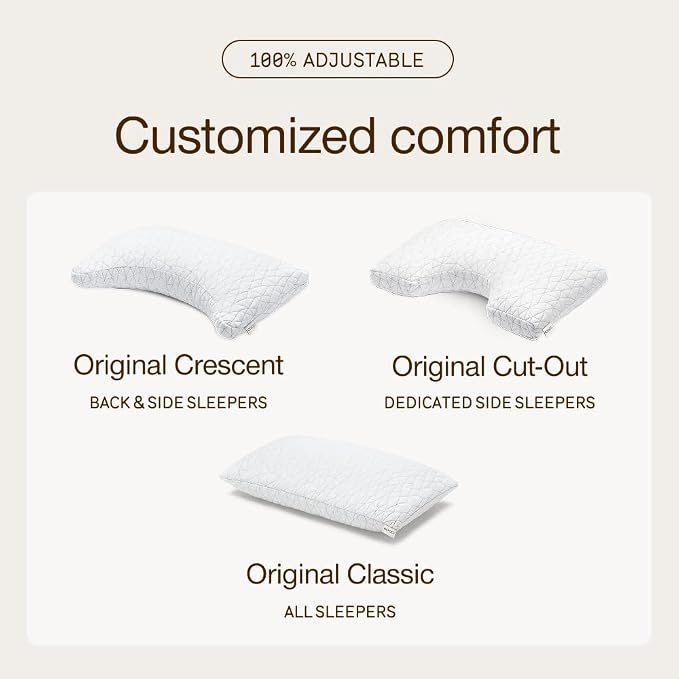 Coop Home Goods Original Cut-Out Adjustable Pillow, King Size Bed Pillows - Image 9