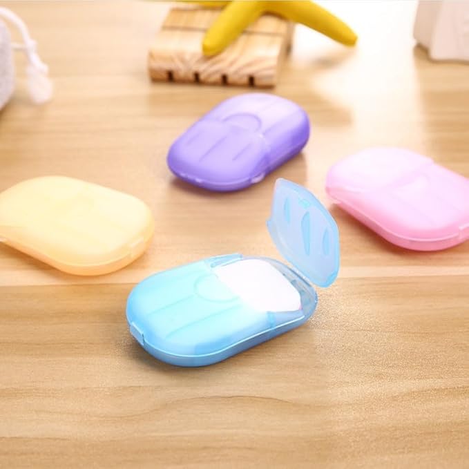 5 Boxes Disposable Soap Paper Sheets, 100 Sheets, Mini Color Soap Paper - Image 4