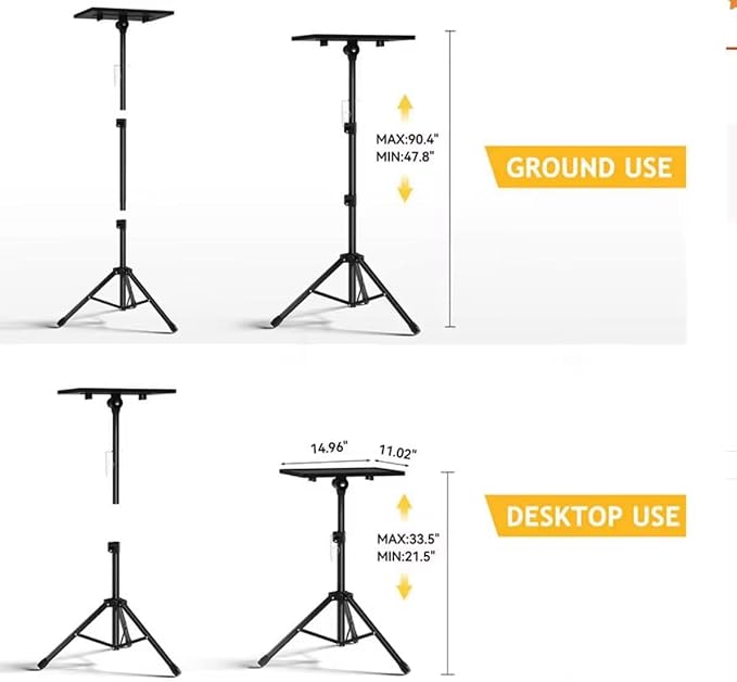 Spark Living-Portable Laptop Tripod Stand – Adjustable Height & Durable Design - Image 3