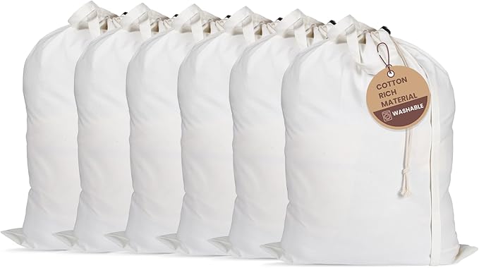LFH Home Cotton Canvas Large Laundry Bag by LFHHomePrivateLimited