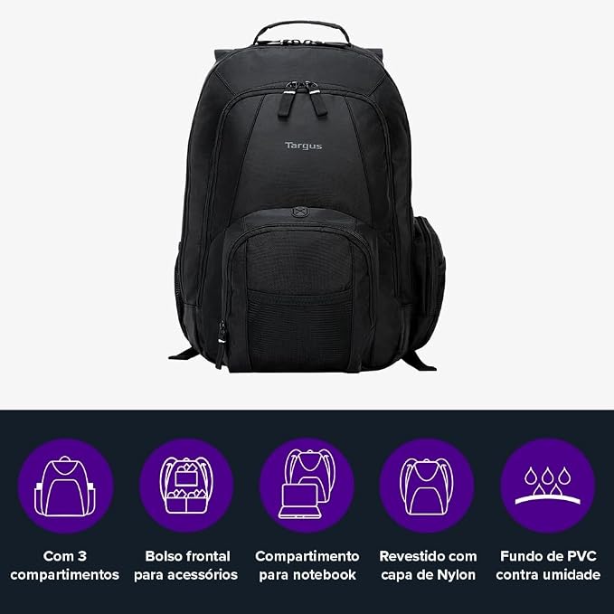Targus 16 Inch Groove Laptop Backpack, Water Resistant Travel Backpack - Image 3