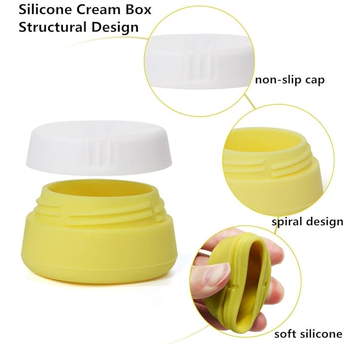 Cosywell Travel Containers Sets Silicone & PP Cream Jars - Image 3