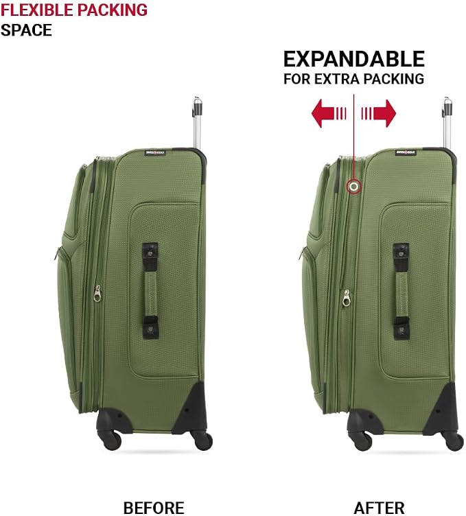 SwissGear Sion Softside Expandable Luggage, Checked-Large 29-Inch - Image 5