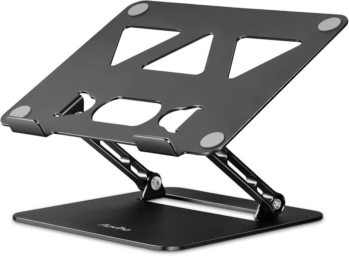 Adjustable Laptop Stand for Desk, Portable Laptop Stand Holder and Riser by Aoviho